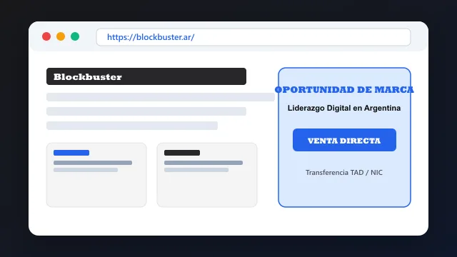 Modelo de aplicación comercial y proyectos digitales para blockbuster.ar